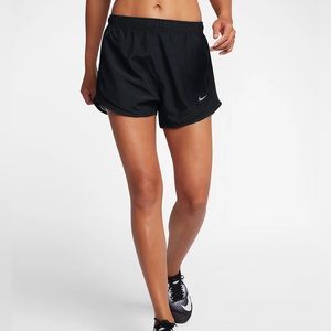 Nike Women's Black Brief-Lined Running Shorts. M.